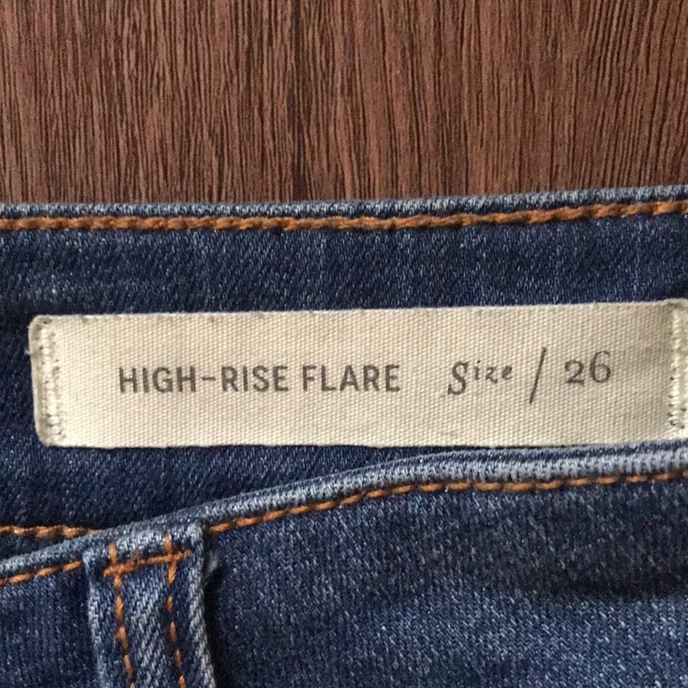 Pilcro Crop Flare High Waist Jeans - Picture 4 of 5